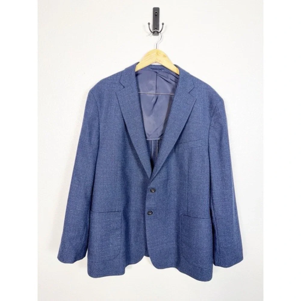 Jos A Bank Size‎ 52 R Men's 1905 Collection Tailored Fit Sport Coat Blazer Blue